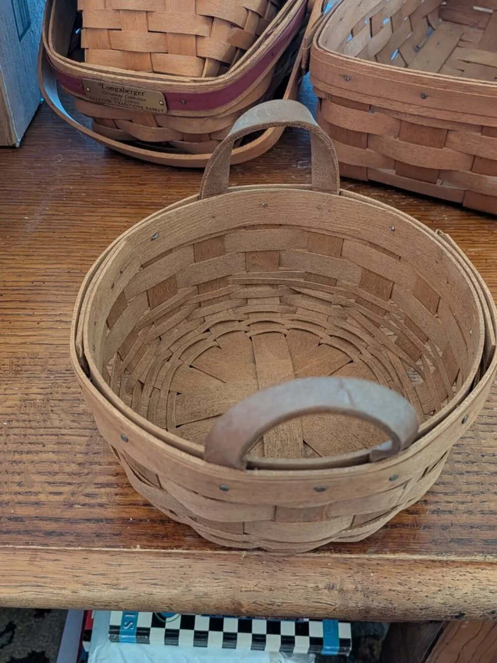 Longaberger Darning Basket With Original Muslim Liner
